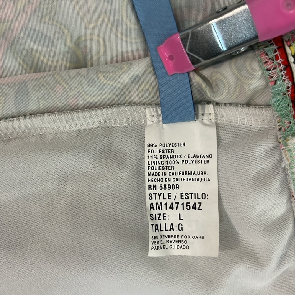 ANTONIO MELANI Green Multicolor Paisley Halter Swim Top - Picture 10 of 13